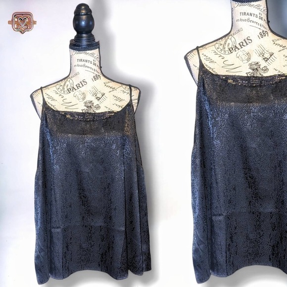Maurices Wetlook Snakeskin Sequin Black Tank Top, 2X NWT - Picture 1 of 6
